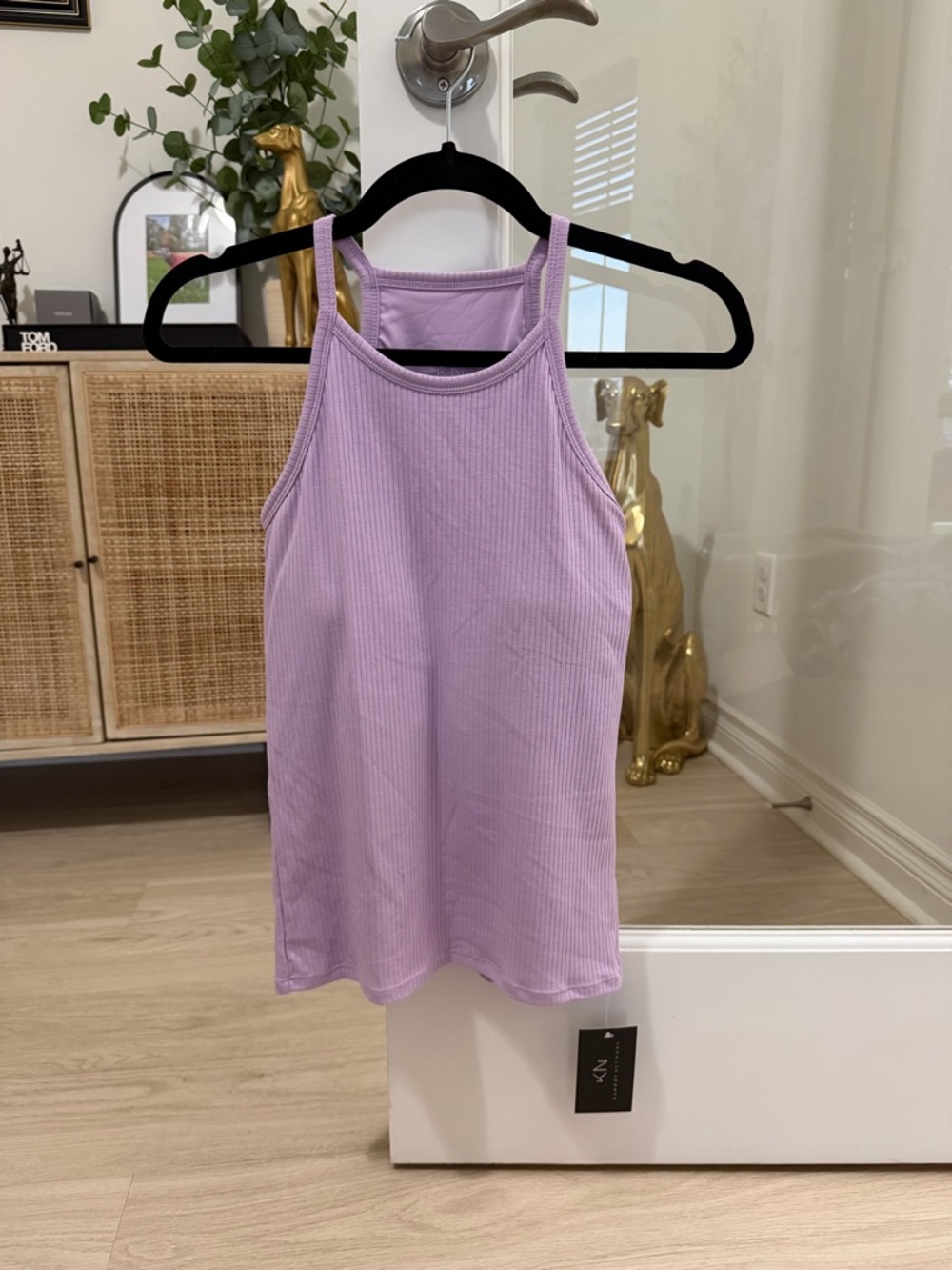 Klassy Network Lilac Ribbed Tank Top size Small
